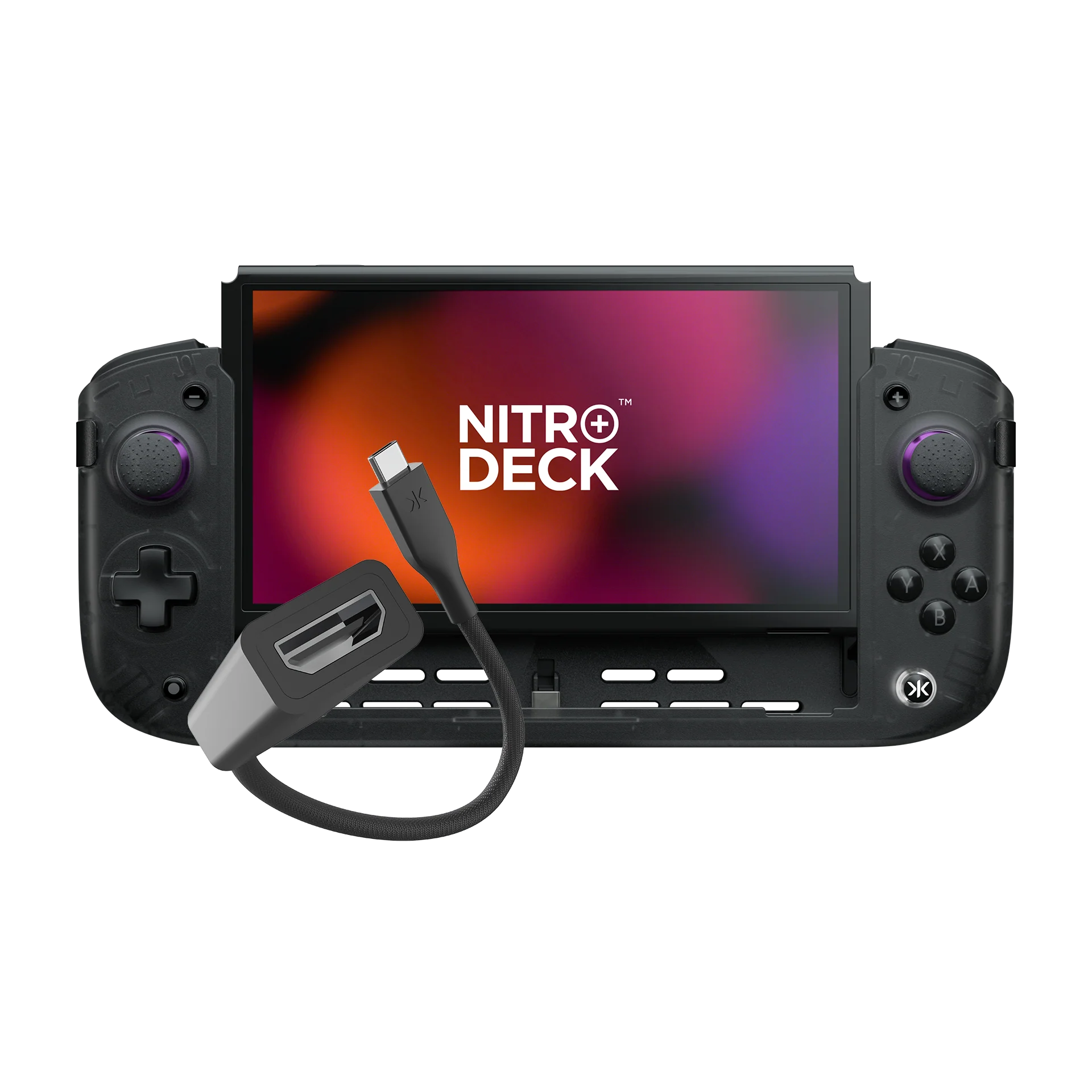 Nitro Deck+ Clear Black with HDMI Adapter